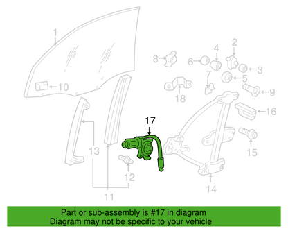 Genuine Window Motor LH 8245039000 for Hyundai XG350 2001-2005