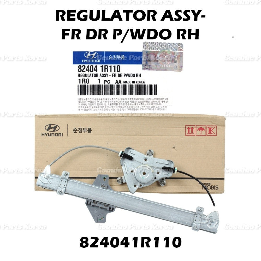 Genuine Window Regulator Front RH 824041R110 for Hyundai Accent 2012-2017