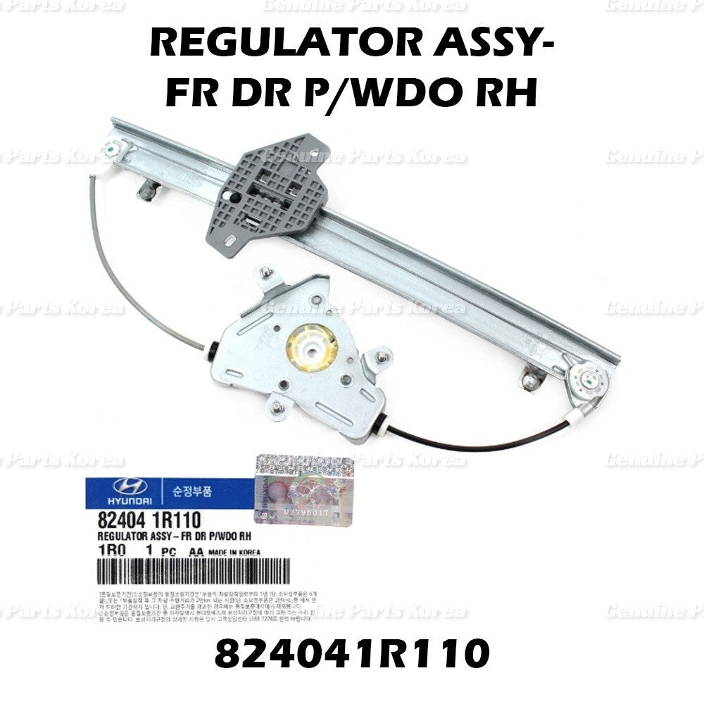 Genuine Window Regulator Front RH 824041R110 for Hyundai Accent 2012-2017