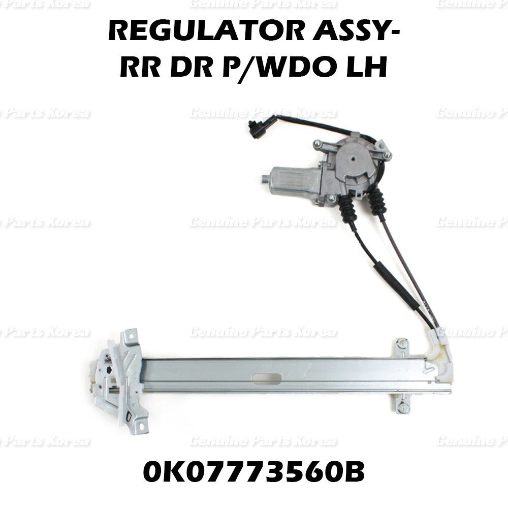 Genuine Window Regulator Rear LH 0K07773560B for Kia Sportage 2001-2002