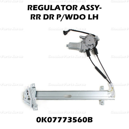 Genuine Window Regulator Rear LH 0K07773560B for Kia Sportage 2001-2002