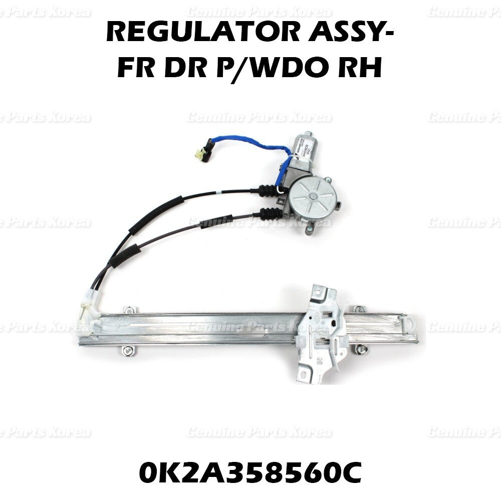 Genuine Window Regulator Assy Front RH 0K2A358560C for Kia Spectra Sephia
