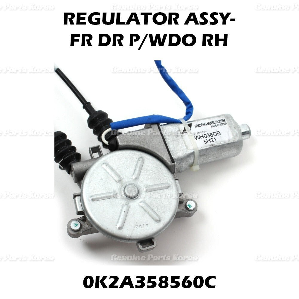 Genuine Window Regulator Assy Front RH 0K2A358560C for Kia Spectra Sephia