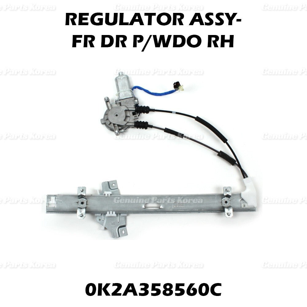 Genuine Window Regulator Assy Front RH 0K2A358560C for Kia Spectra Sephia