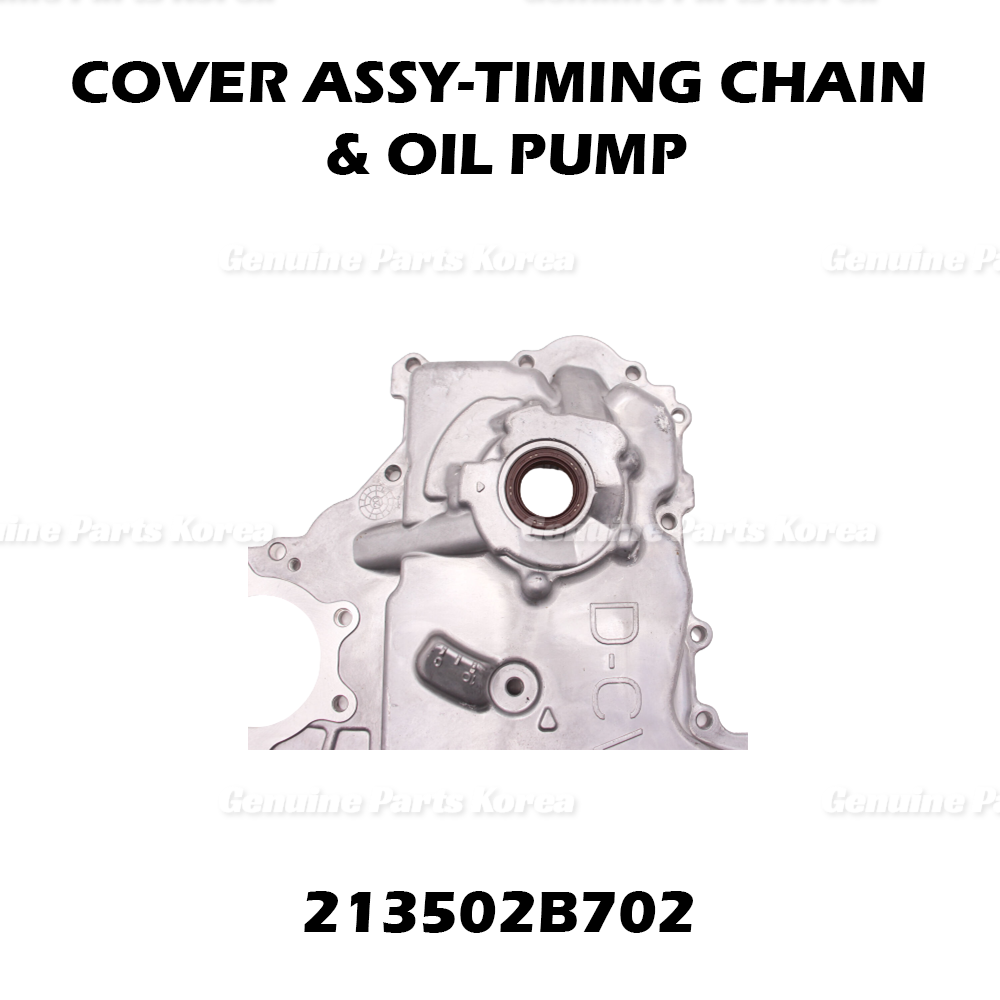 Genuine Timing Chain Oil Pump Cover 213502B702 for Hyundai Kia 1.6L
