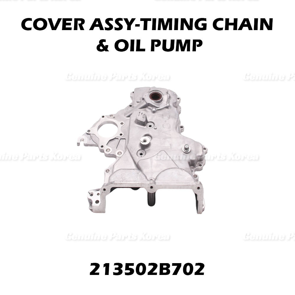 Genuine Timing Chain Oil Pump Cover 213502B702 for Hyundai Kia 1.6L