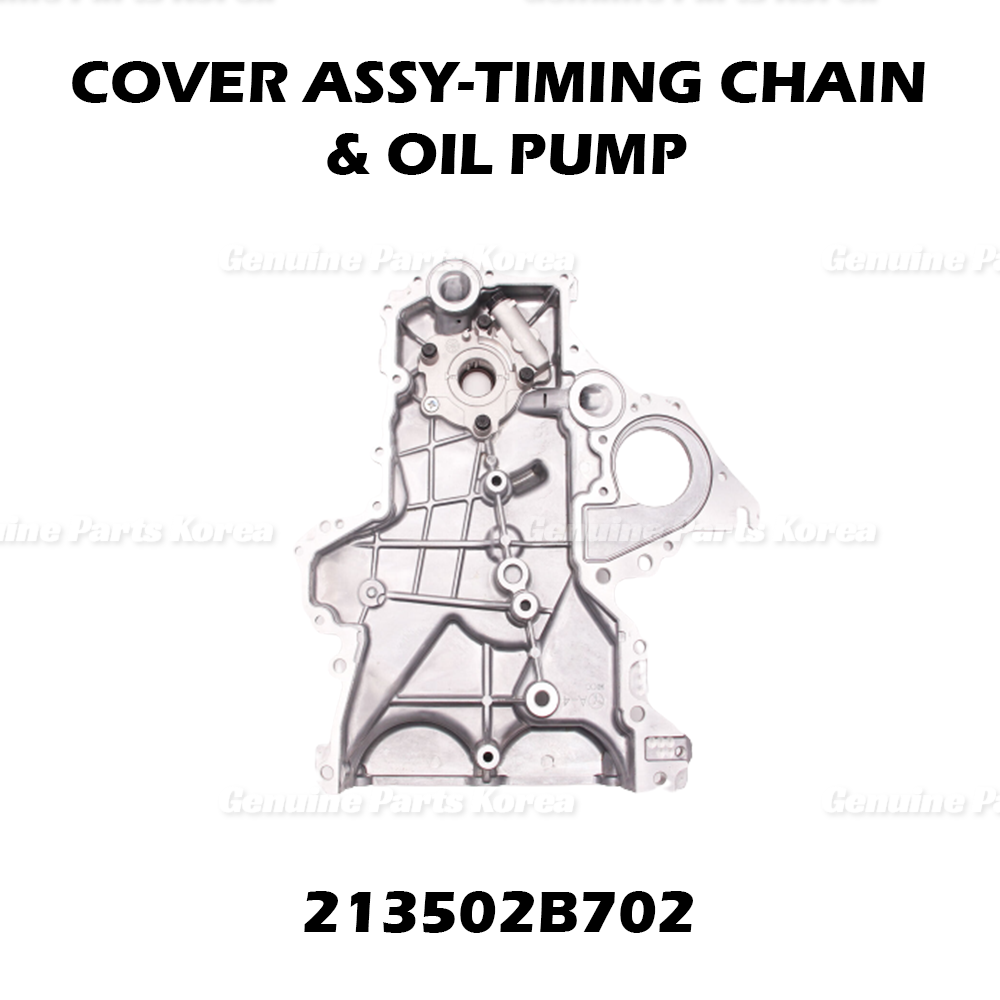Genuine Timing Chain Oil Pump Cover 213502B702 for Hyundai Kia 1.6L