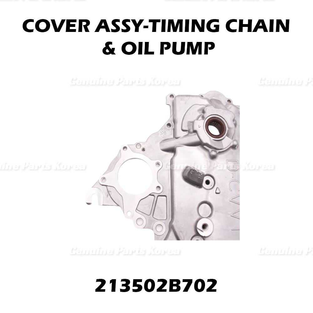 Genuine Timing Chain Oil Pump Cover 213502B702 for Hyundai Kia 1.6L