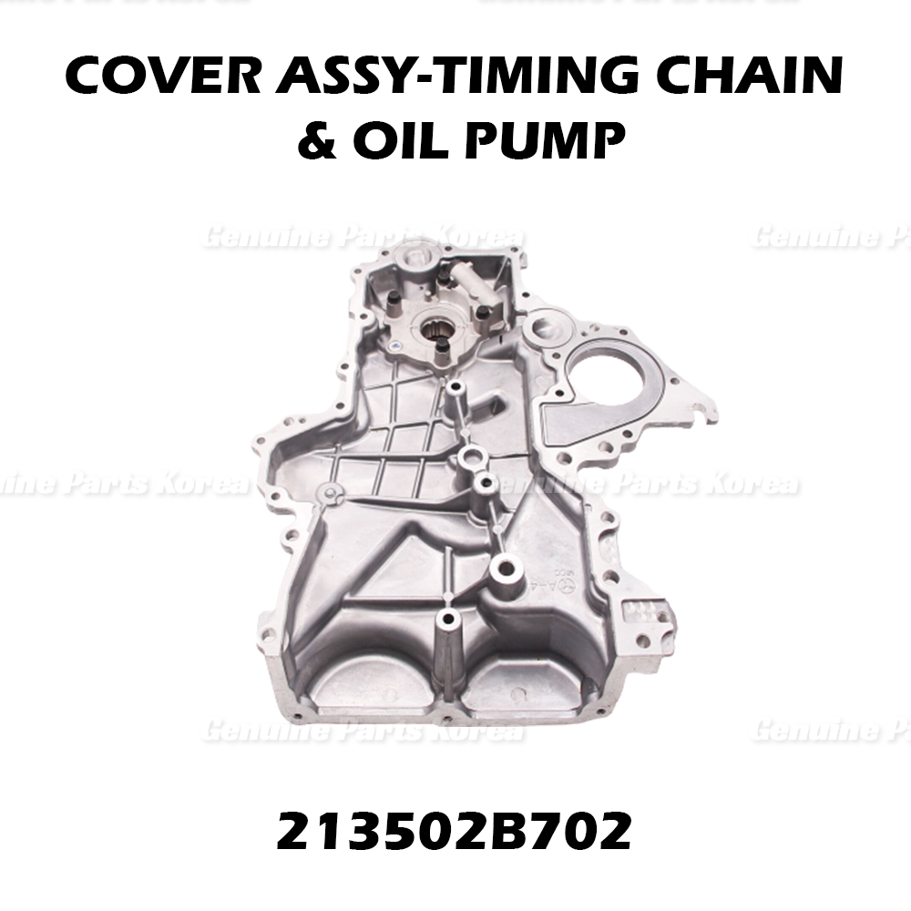 Genuine Timing Chain Oil Pump Cover 213502B702 for Hyundai Kia 1.6L