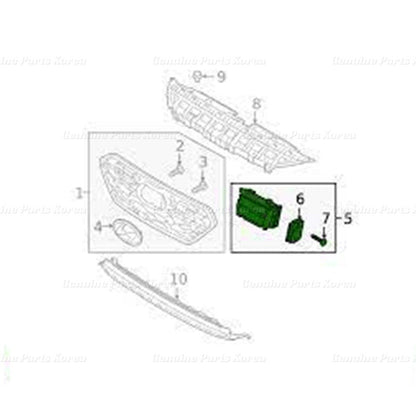 Genuine Upper Left Active Air Flap Shutter 86951G2500 for Hyundai Ioniq 20-22