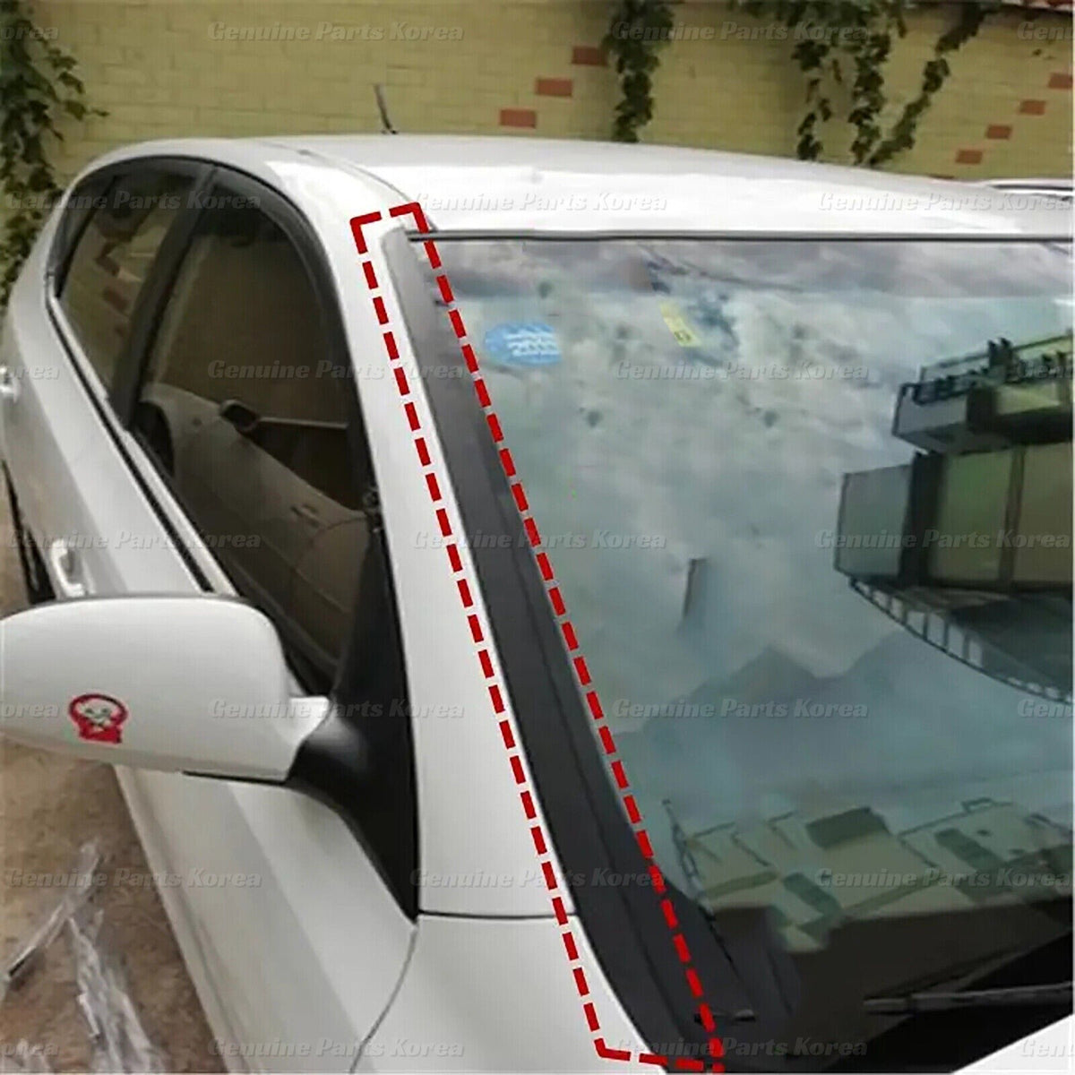 Genuine Windshield Pillar Molding LH RH Set 861312W000 861322W000 for Hyundai