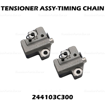 Genuine Engine Timing Chain Tensioner Set 244103C300 for Hyundai Kia