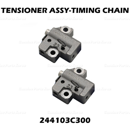 Genuine Engine Timing Chain Tensioner Set 244103C300 for Hyundai Kia