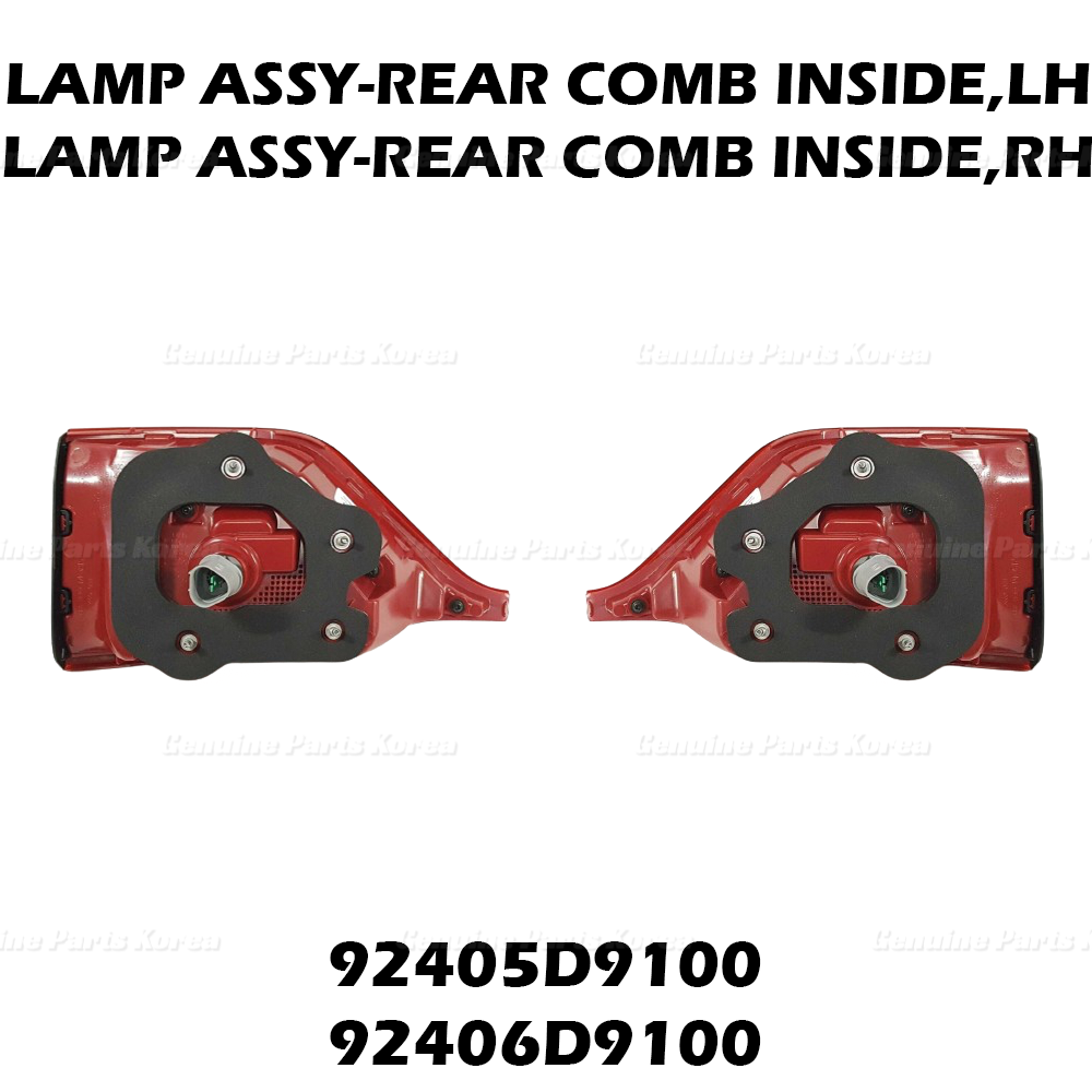 Genuine Rear Tail Light Lamp Set 92405D9100 92406D910 for Kia Sportage