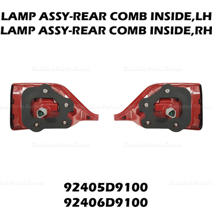 Genuine Rear Tail Light Lamp Set 92405D9100 92406D910 for Kia Sportage
