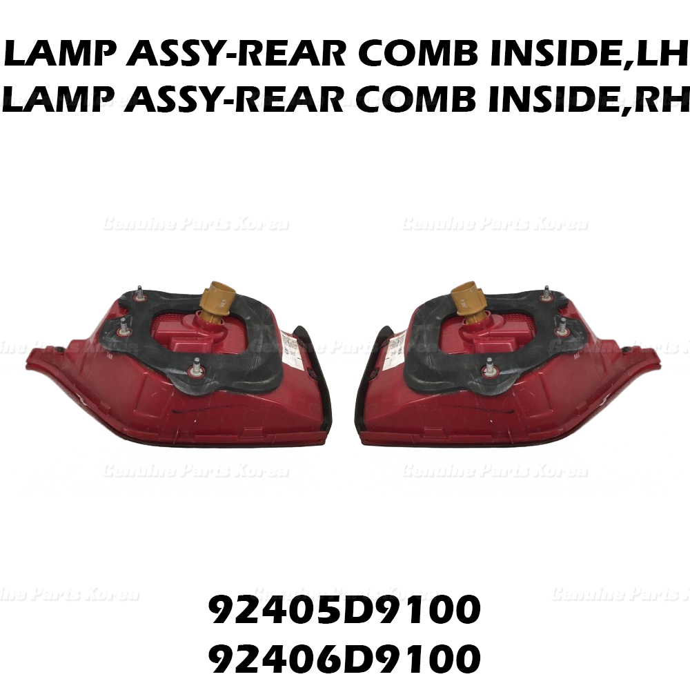 Genuine Rear Tail Light Lamp Set 92405D9100 92406D910 for Kia Sportage