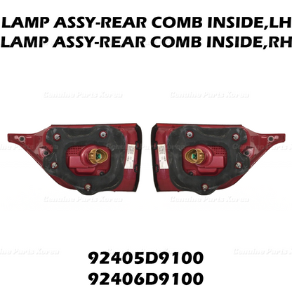 Genuine Rear Tail Light Lamp Set 92405D9100 92406D910 for Kia Sportage