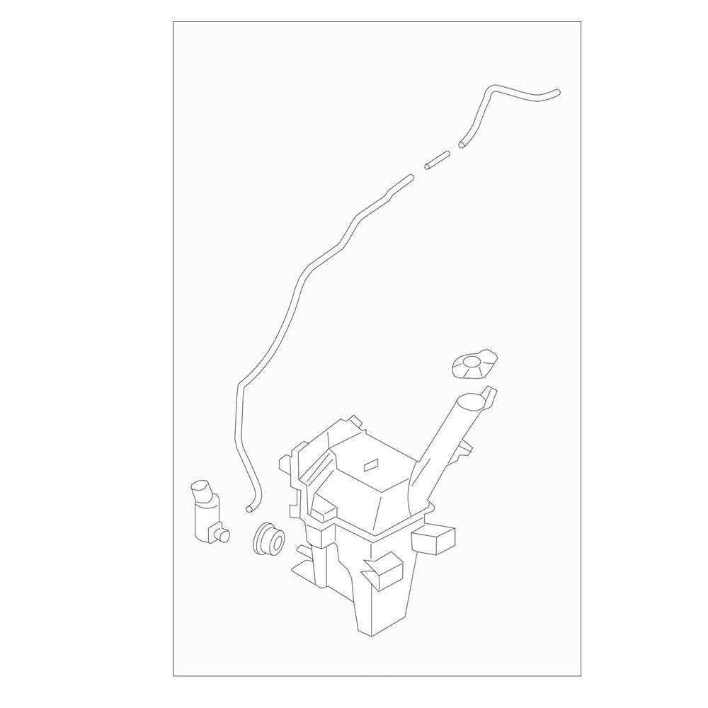 Genuine Washer Fluid Reservoir Pump 986102V600 for Hyundai Veloster