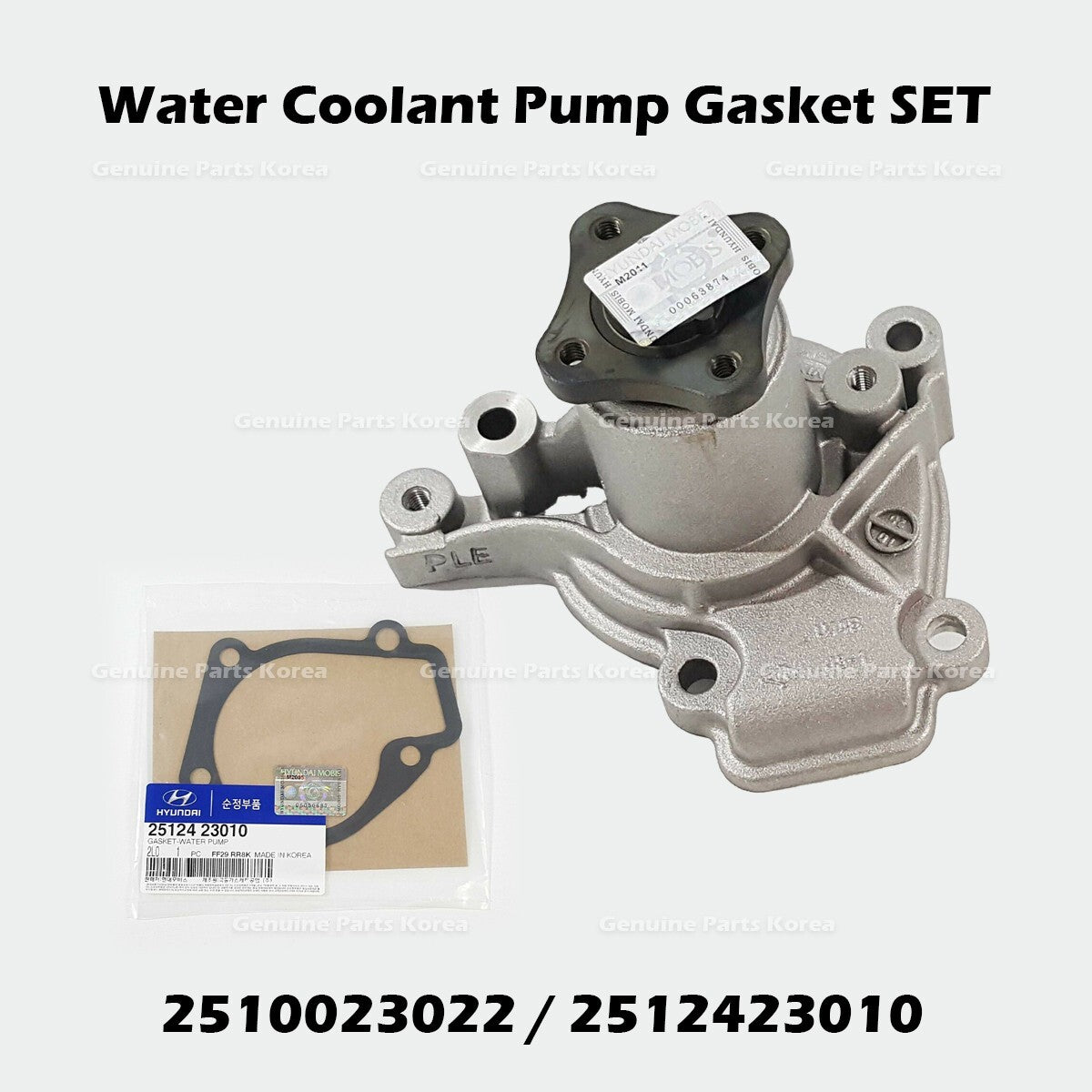 Genuine Water Coolant Pump Gasket SET 2510023022 2512423010 for Hyundai Kia