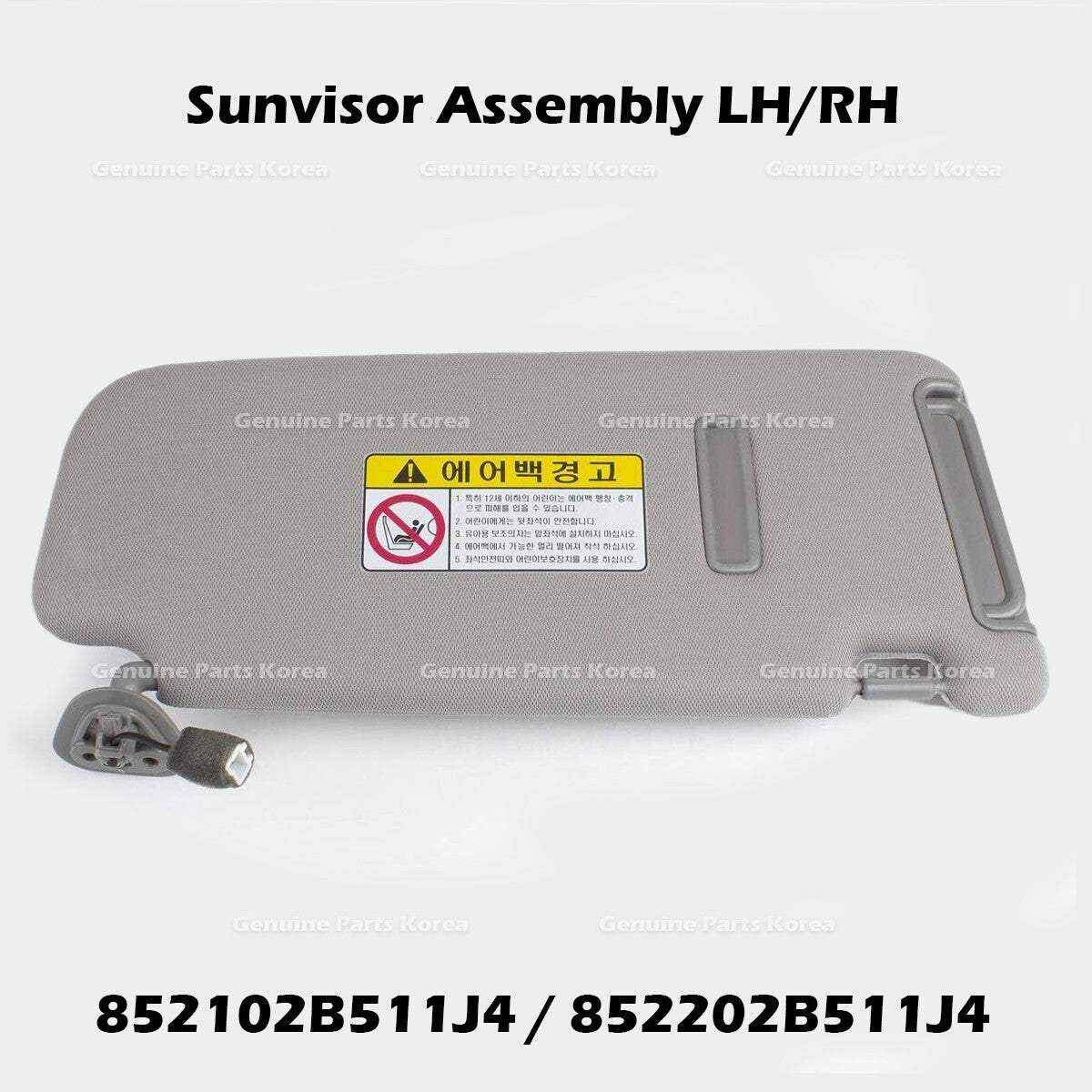 Genuine Sunvisor Assembly LH RH 852102B511J4 852202B511J4 for Hyundai Santa Fe