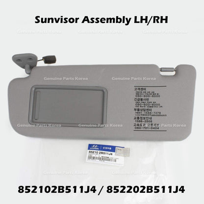Genuine Sunvisor Assembly LH RH 852102B511J4 852202B511J4 for Hyundai Santa Fe