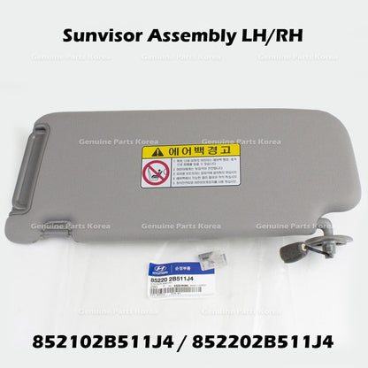 Genuine Sunvisor Assembly LH RH 852102B511J4 852202B511J4 for Hyundai Santa Fe