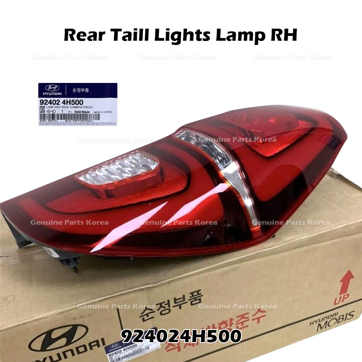 Genuine Rear Taill Lights Lamp RH 924024H500 for Hyundai Grand Starex