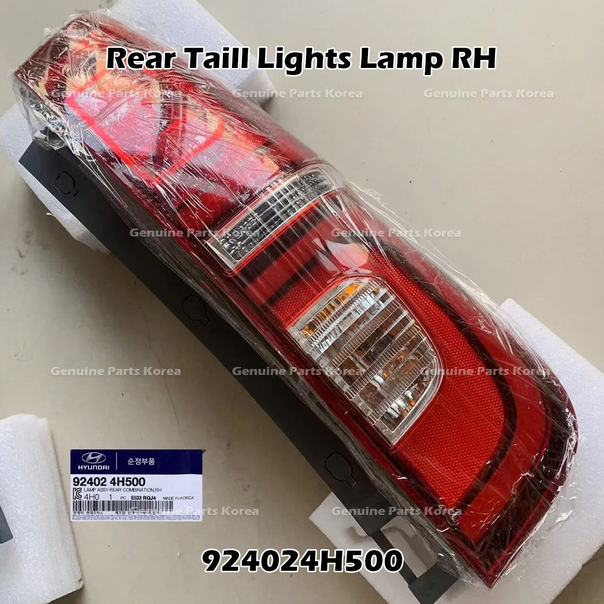 Genuine Rear Taill Lights Lamp RH 924024H500 for Hyundai Grand Starex
