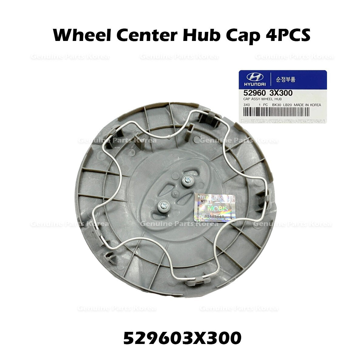 Genuine Wheel Center Hub Cap 529603X300 4PCS for Hyundai Elantra