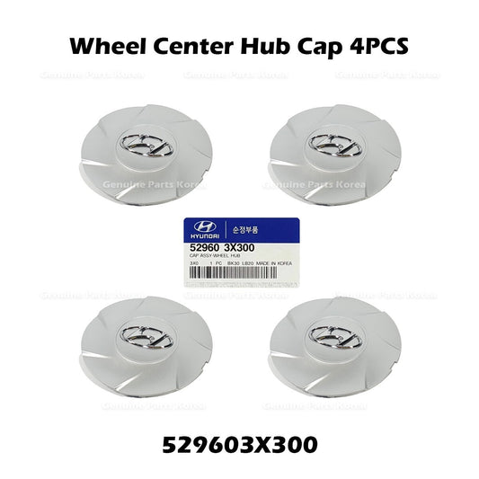 Genuine Wheel Center Hub Cap 529603X300 4PCS for Hyundai Elantra