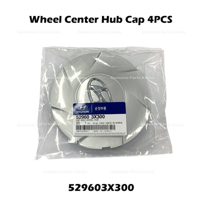 Genuine Wheel Center Hub Cap 529603X300 4PCS for Hyundai Elantra