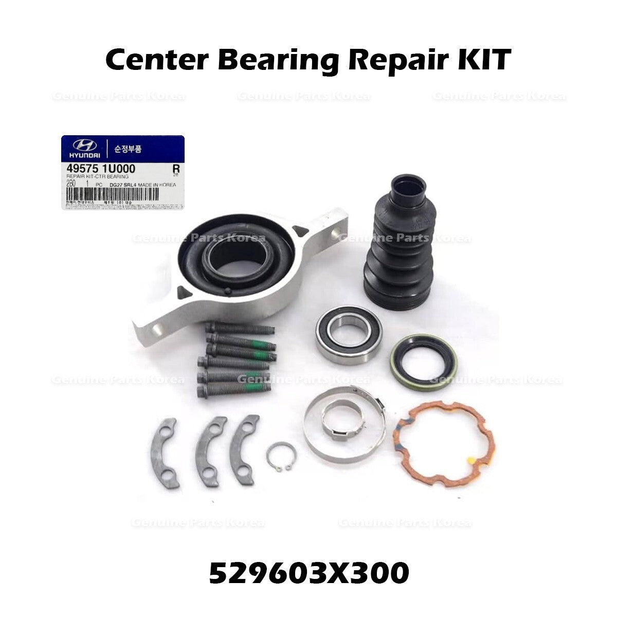 Genuine Center Bearing Repair KIT 495751U000 for Hyundai Santa Fe Kia Sorento