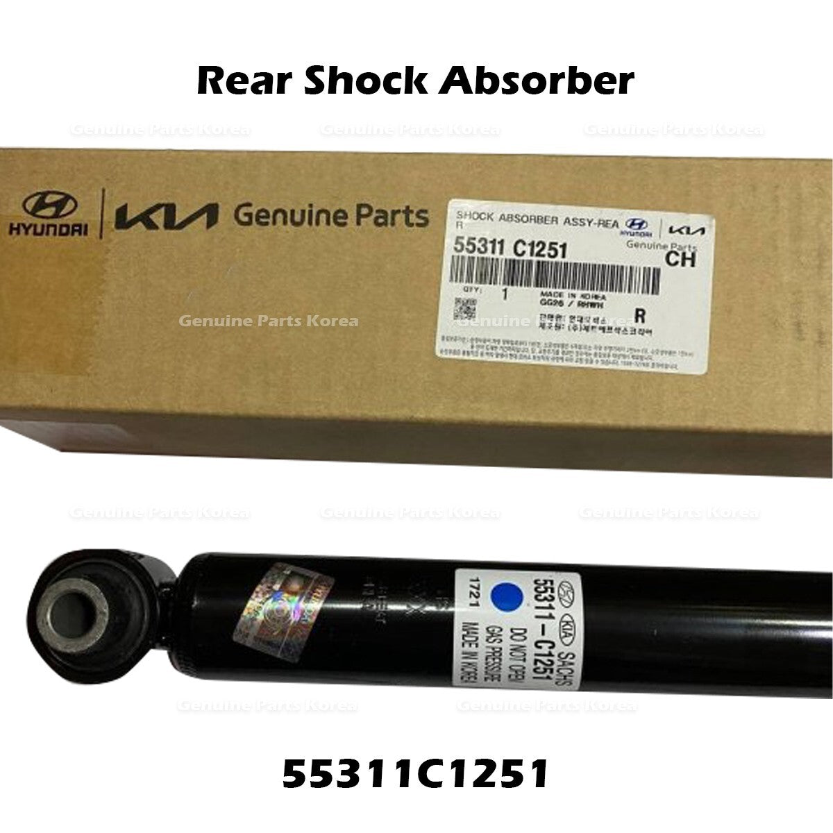 Genuine Rear Shock Absorber 55311C1251 for Hyundai Sonata