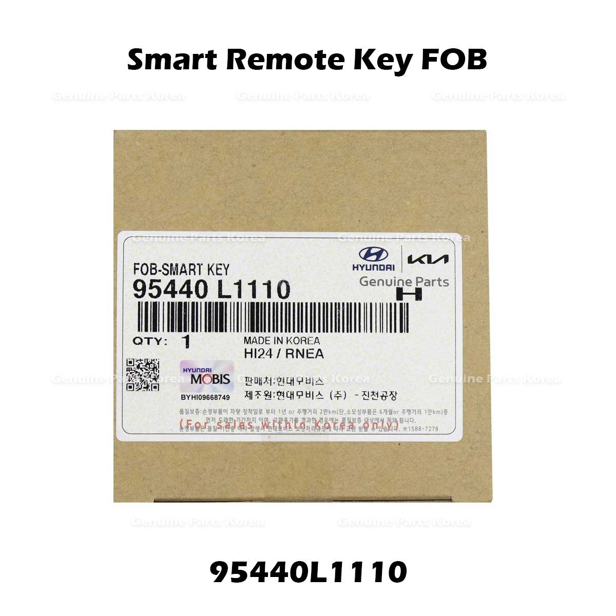 Genuine Smart Remote Key FOB 95440L1110 for Hyundai Sonata