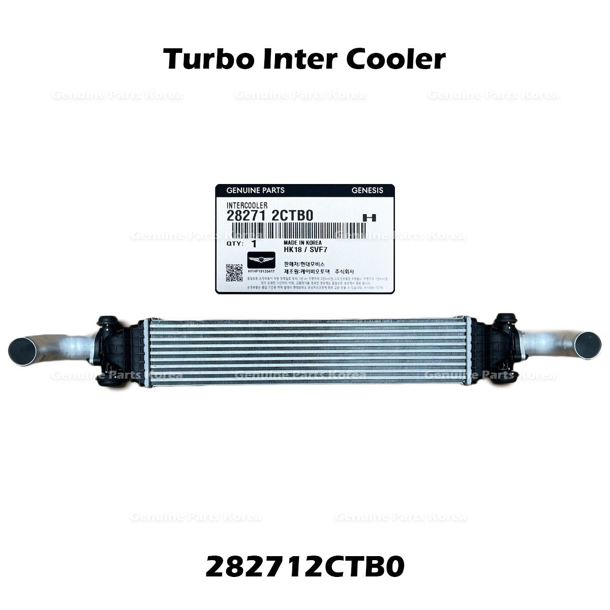 Genuine Turbo Inter Cooler 282712CTB0 for Hyundai Genesis G70
