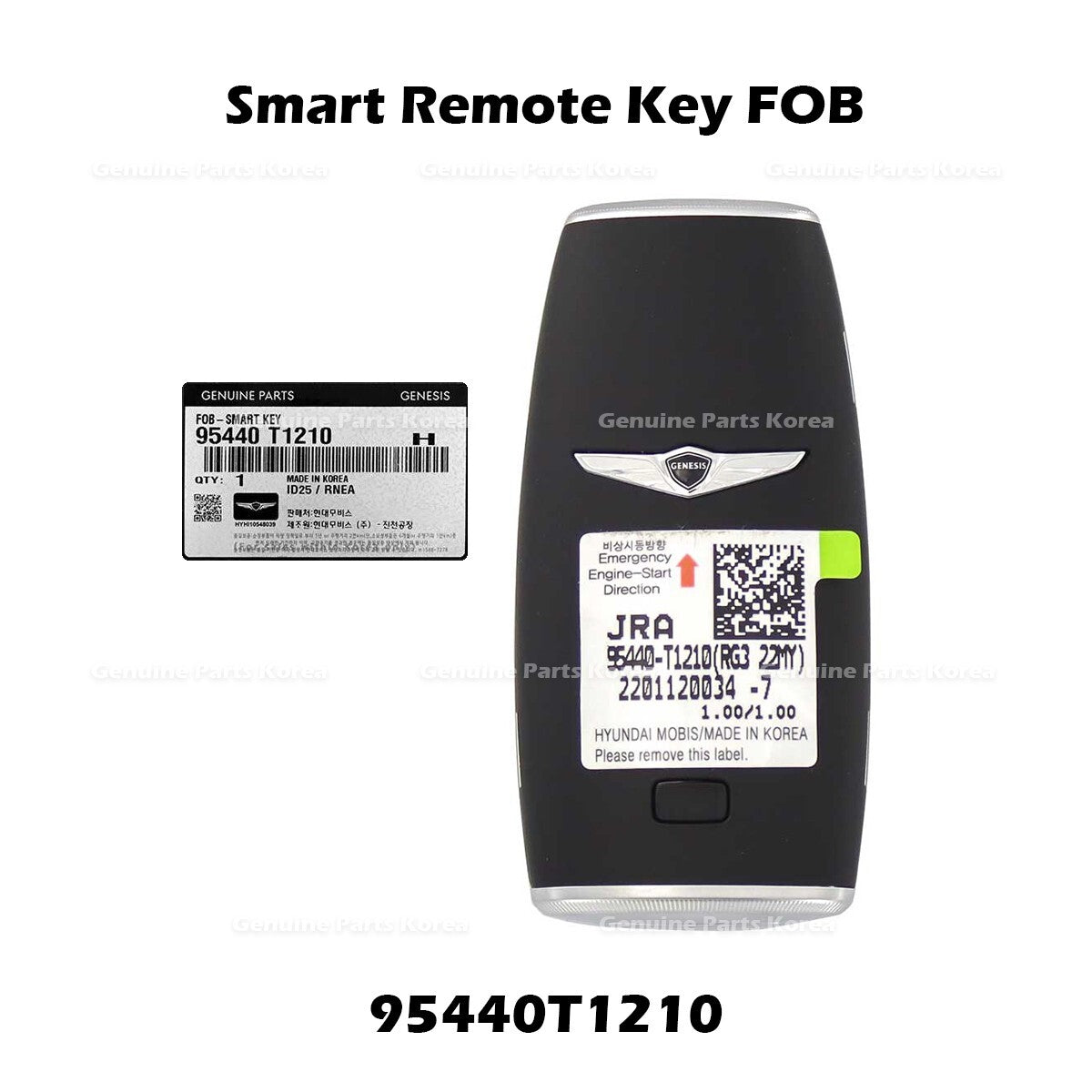 Genuine Smart Remote Key FOB 95440T1210 for Hyundai Genesis G80