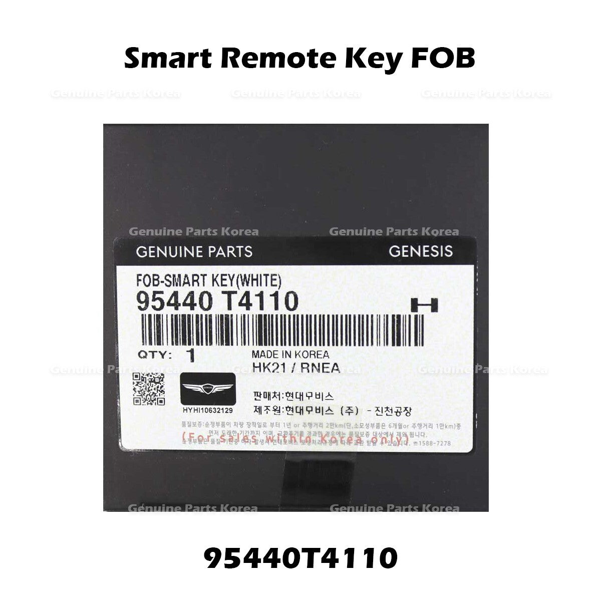Genuine Smart Remote Key FOB 95440T4110 for Hyundai Genesis G90