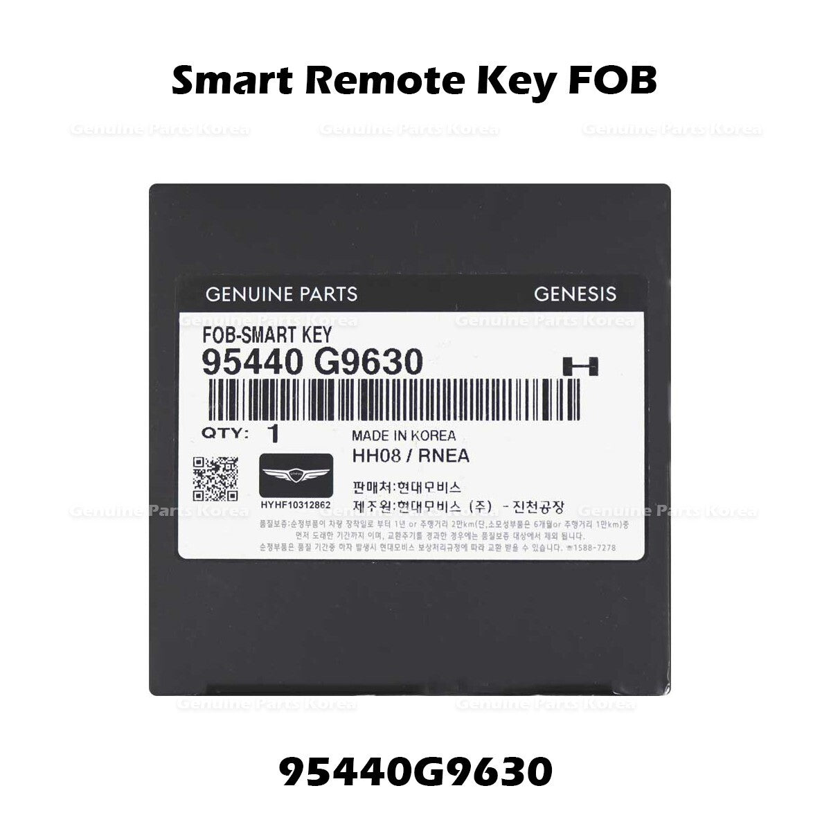 Genuine Smart Remote Key FOB 95440G9630 for Hyundai Genesis G70
