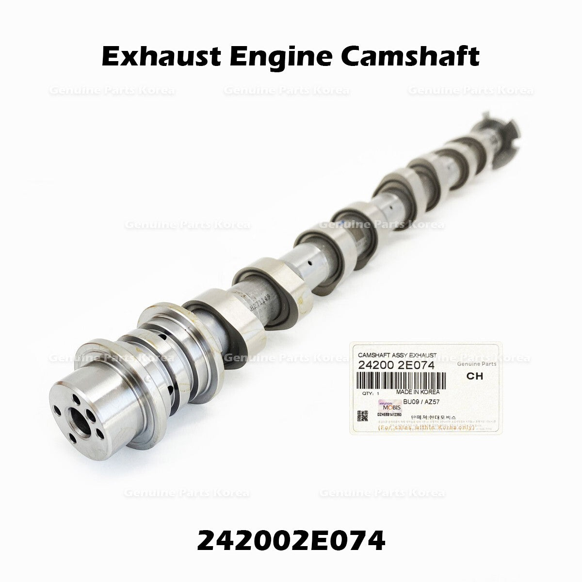 Genuine Exhaust Engine Camshaft 242002E074 for Hyundai Elantra Kia Seltos