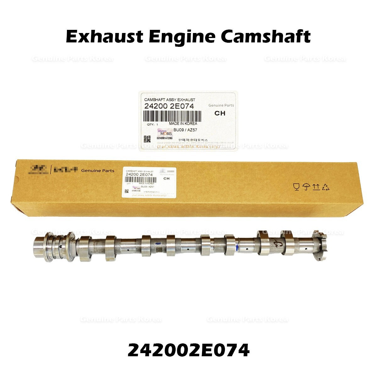 Genuine Exhaust Engine Camshaft 242002E074 for Hyundai Elantra Kia Seltos