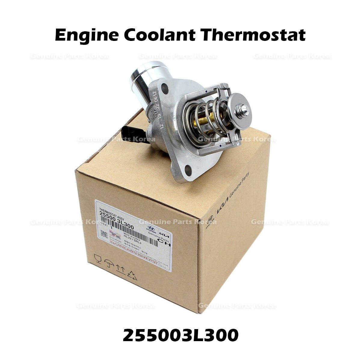 Genuine Engine Coolant Thermostat 255003L300 for Hyundai Palisade Kia Sorento