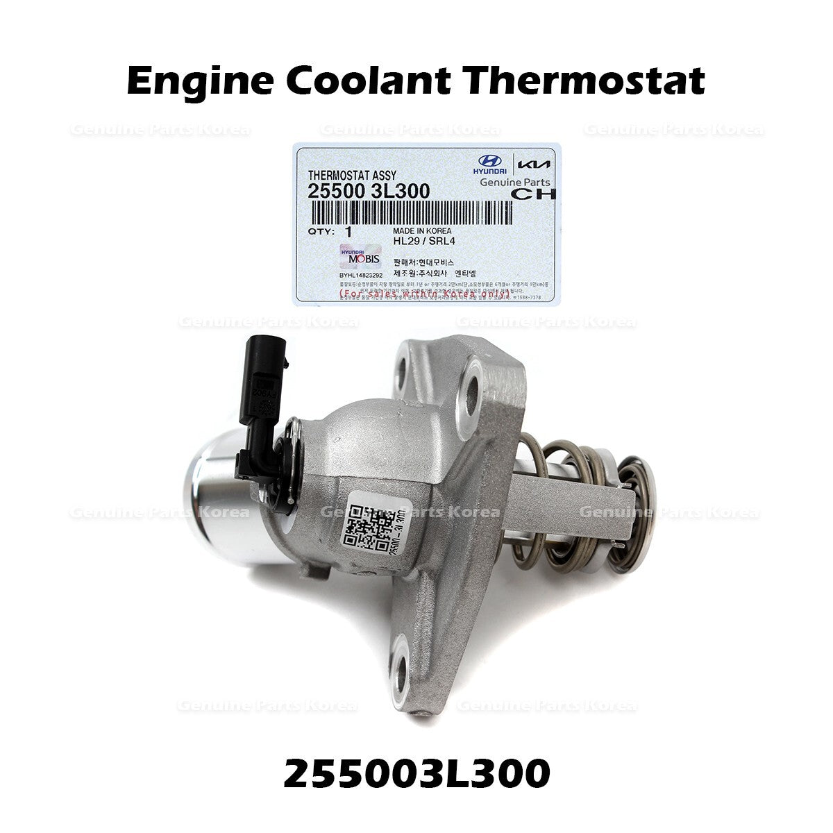 Genuine Engine Coolant Thermostat 255003L300 for Hyundai Palisade Kia Sorento