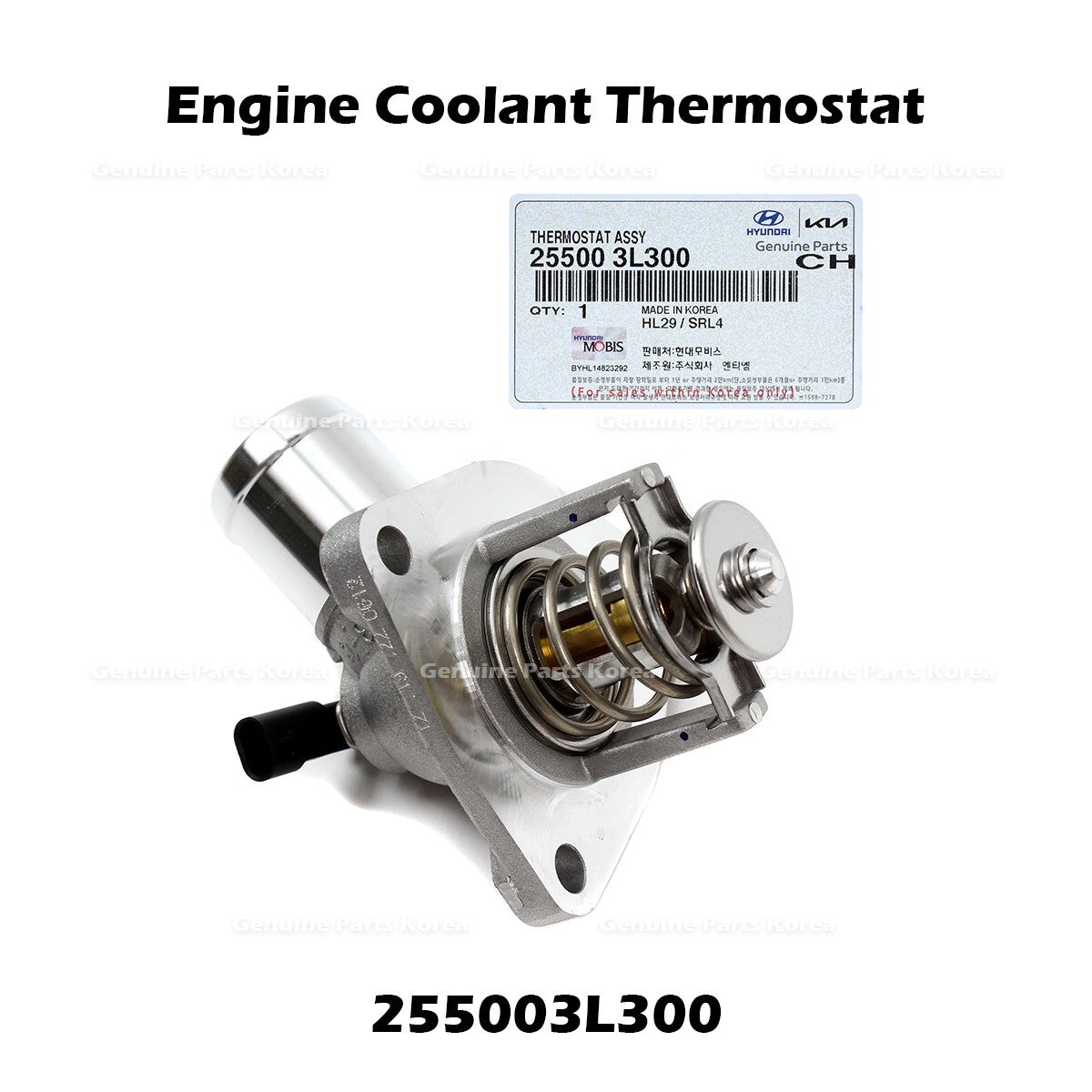 Genuine Engine Coolant Thermostat 255003L300 for Hyundai Palisade Kia Sorento