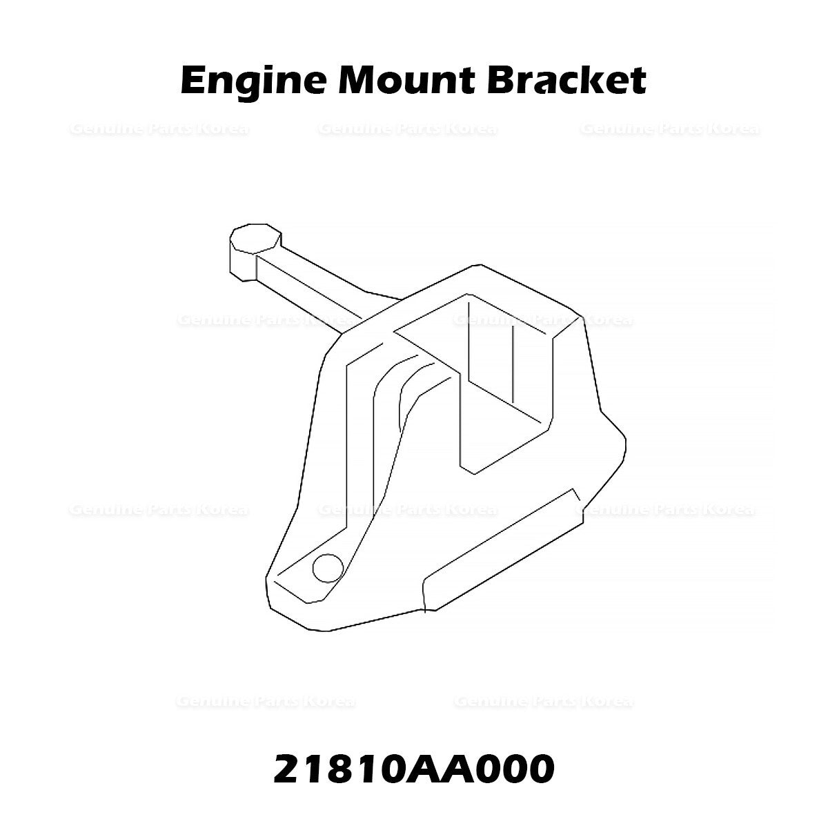 Genuine Engine Mount Bracket 21810AA000 for Hyundai Elantra