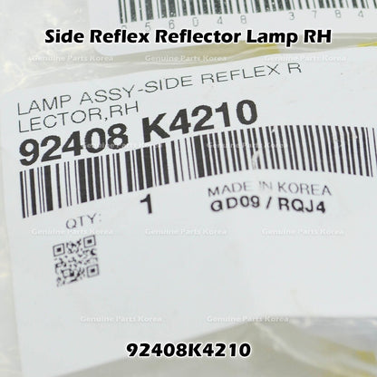 Genuine Side Reflex Reflector Lamp RH 92408K4210 for Hyundai Kona
