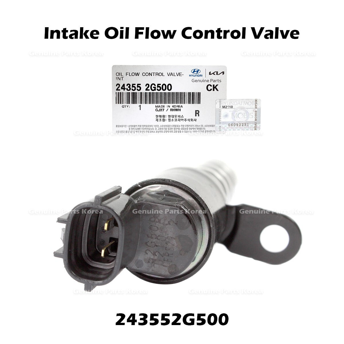 Genuine Intake Oil Flow Control Valve 243552G500 for Hyundai Kia