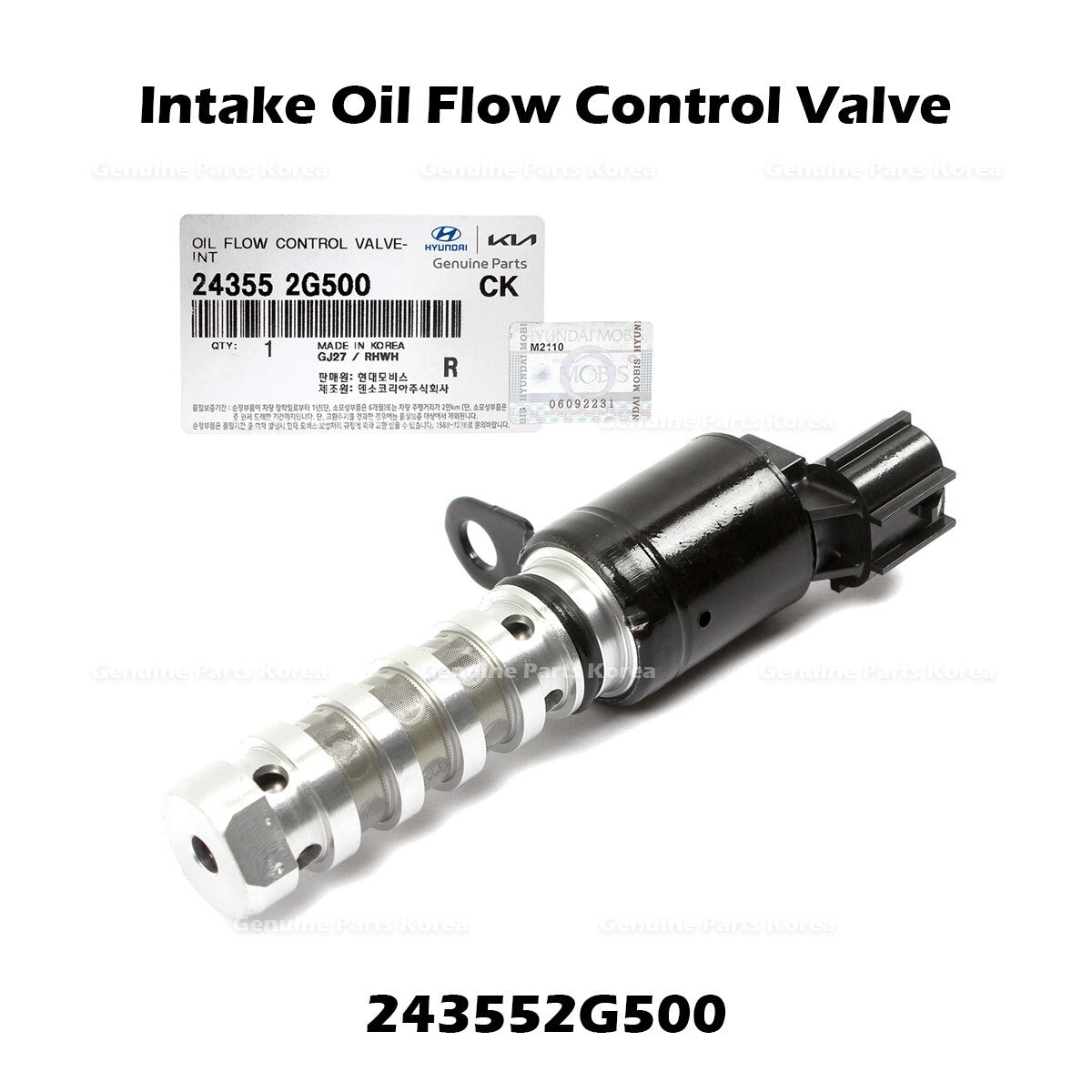 Genuine Intake Oil Flow Control Valve 243552G500 for Hyundai Kia