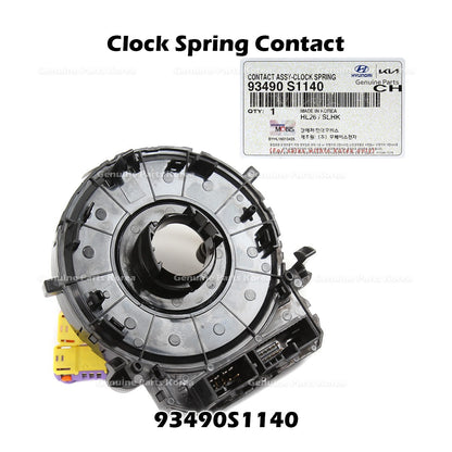 Genuine Clock Spring Contact 93490S1140 for Hyundai Kona Venue Kia Telluride