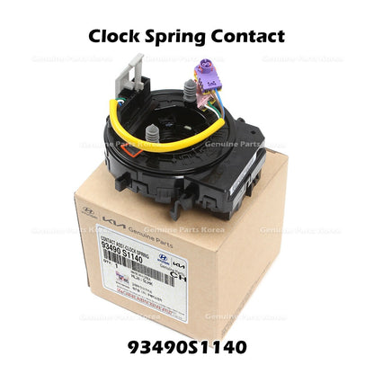 Genuine Clock Spring Contact 93490S1140 for Hyundai Kona Venue Kia Telluride