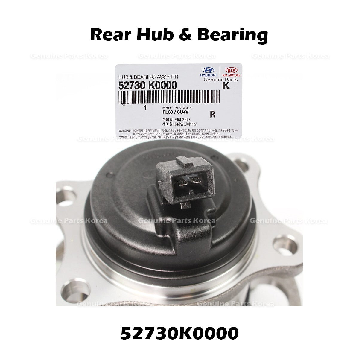Genuine Rear Hub & Bearing 52730K0000 for Kia Soul